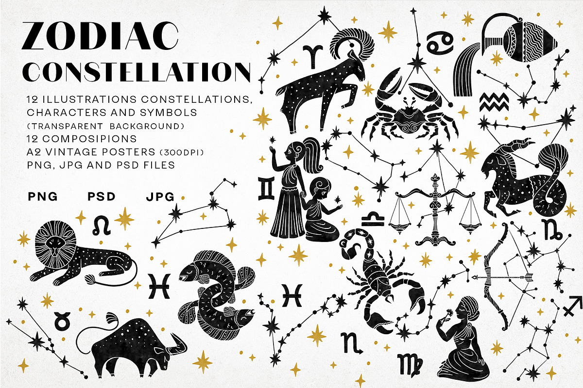 Zodiac constellation, an Object Illustration by Garden in frame (Photo 1 of 10)