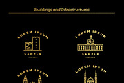 75 Linear Logo Templates, a Branding & Logo Template by Kursat Unsal (Thumbnail 6 of 9)