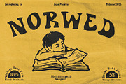 Norwed Font, a Handwritten Font by Japa Mantra (Thumbnail 1 of 7)