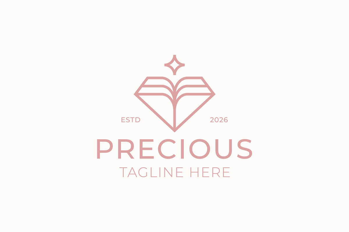 Precious Gemstone Book Logo, a Branding & Logo Template by Signatoro (Photo 3 of 3)