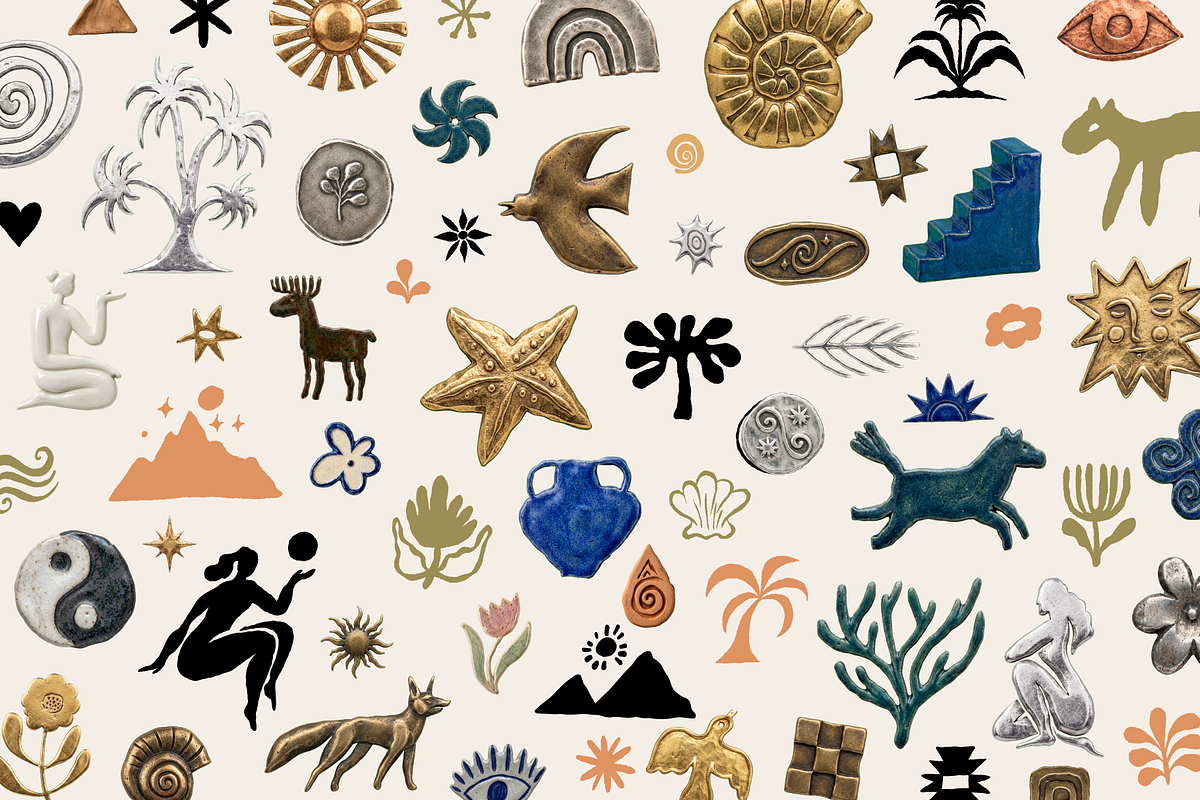 Mystic Relics, Hand-Drawn Glyphs, an Object Graphic by venimo (Photo 2 of 17)