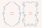 Midnight Roses, PNG Vintage Borders, a Decorative Illustration by Ekaproeka (Thumbnail 6 of 7)