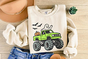 Monster Truck Halloween PNG, Ghost, an Illustration by SharpMarketplace (Thumbnail 8 of 9)
