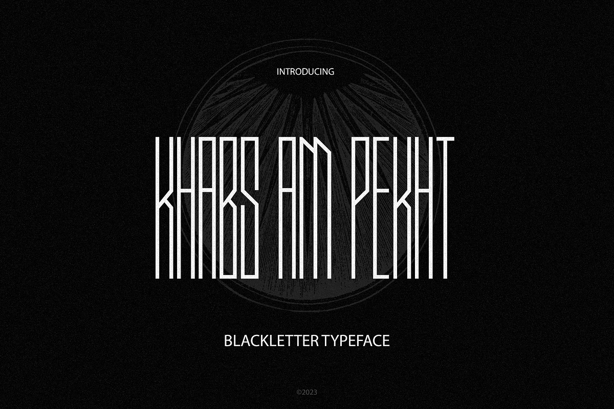KHABS AM PEKHT, a Blackletter Font by Norse Moss (Photo 1 of 9)
