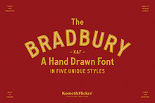 The BRADBURY - A Hand Drawn Font