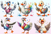 Funny Silly Goose Clipart., a Graphic by CitraGraphics (Thumbnail 2 of 4)