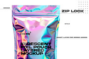 Holographic Foil Pouch PSD Mockup, a Product Mockup by easy.way (Thumbnail 2 of 5)