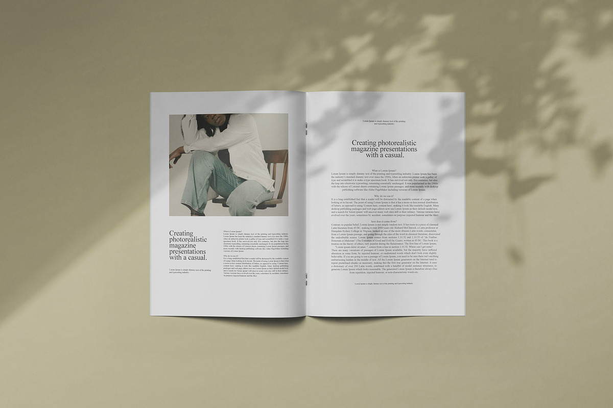 Magazine - A4 Brochure Mockups, a Books & Magazine Mockup by Tahtagraphic (Photo 12 of 12)