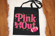 Preppy Pink out Football Bow Png, an Illustration by SinaCreation (Thumbnail 2 of 7)