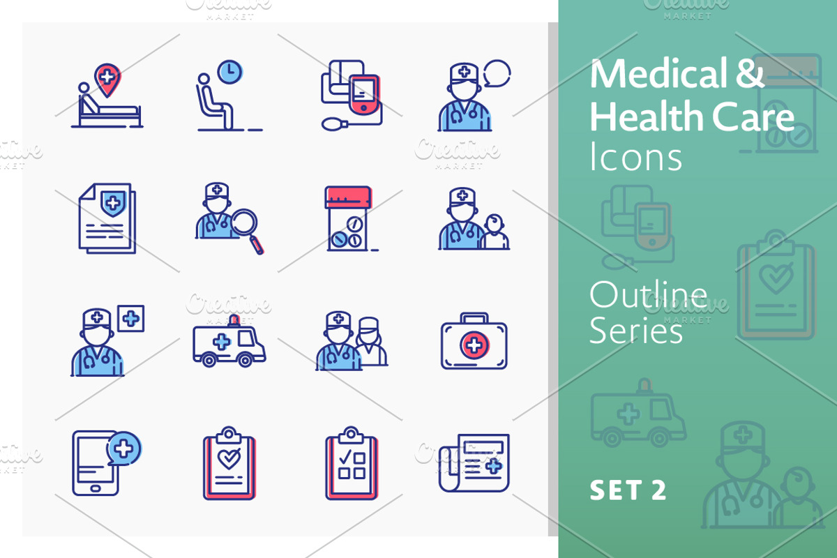 Medical Icons Set 2 - Outline Series, an Outline Icon by introwiz1 (Photo 1 of 3)