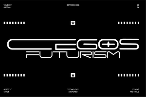 VB Cegos - Futuristic Font
