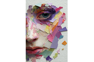 Pastel-colored paper collage artwork, an Arts & Entertainment Photo by ZinetroN