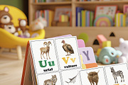 Animal Alphabet Flashcards, an Education Illustration by Sunshine Art (Thumbnail 8 of 11)