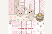Boy Bunny Rabbit Digital Paper, a Pattern Graphic by JennyL Designs (Thumbnail 5 of 5)