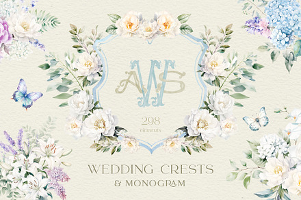 Update! Wedding Crests & Monogram, a Decorative Illustration by Designwork