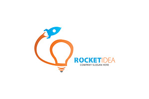 Rocket Idea Logo Template