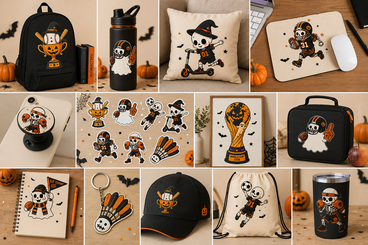 Cute Sport Halloween Clipart Bundle, an Object Graphic by Daisy Design (Photo 7 of 9)