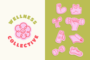 Fit girl era. Vector fitness doodles, an Object Graphic by venimo (Thumbnail 7 of 13)
