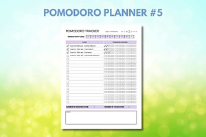 Pomodoro Planner & Tracker