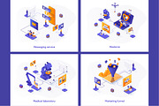 Isometric Concept Illustration Kit, a Templates & Theme by alexdndz (Thumbnail 15 of 26)