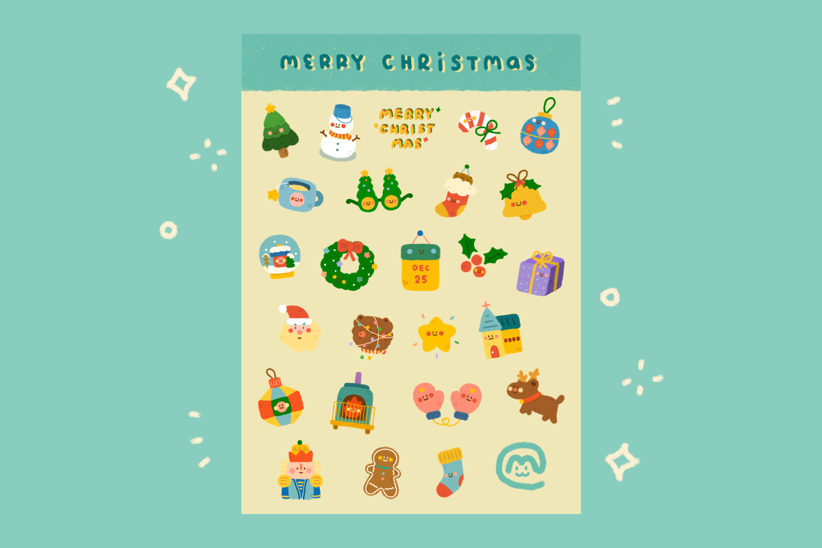 Christmas Sticker for Goodnotes, an Illustration by mimimeow (Photo 2 of 3)
