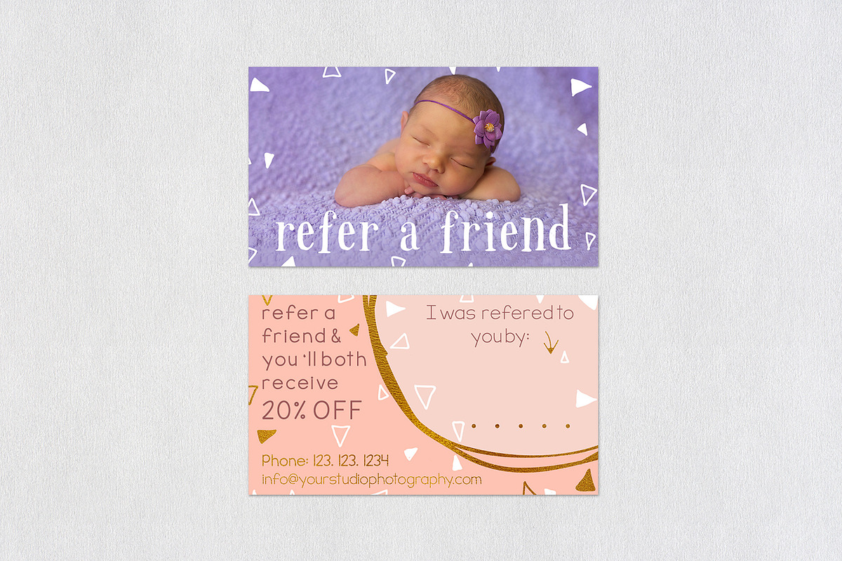 Referral Card | Exquisite Reverie, a Business Card Template by Sleeklens (Photo 5 of 5)