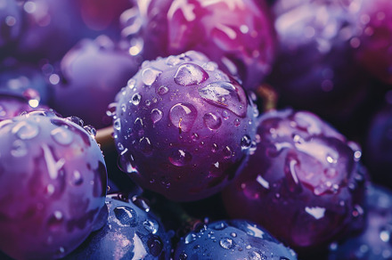A close view of freshly washed grape, a Photo by Tanuart