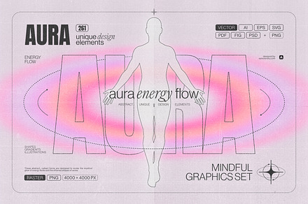 Aura Energy Flow - Mindful Graphics, an Object Graphic by Samolevsky