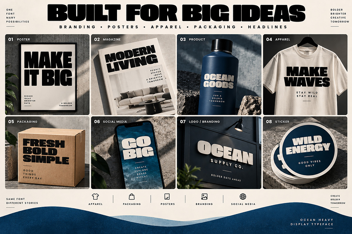 Ocean Heavy, a Slab Serif Font by Wow Magic (Photo 2 of 5)