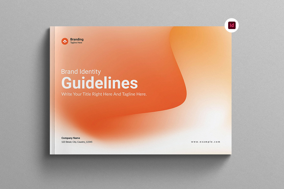 Brand Guidelines Template Landscape, a Brochure Template by Work-Envance (Photo 1 of 9)