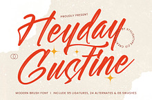 Heyday Gustine Modern Brush Font