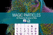 Magic Particles PS Brushes & PNGs, a Brush Add-On by Creative Graphics (Thumbnail 5 of 6)