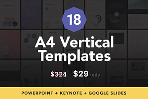 A4 | 18 Vertical Templates Bundle