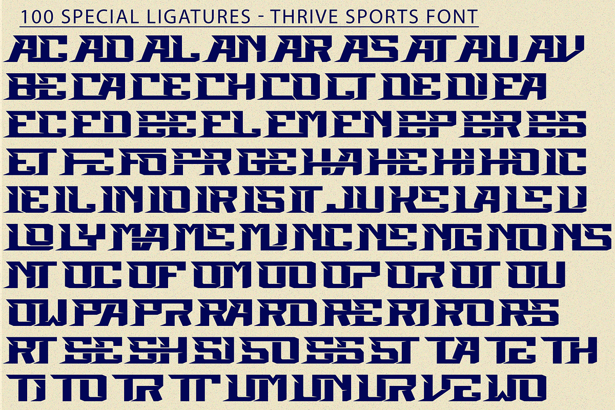 Thrive Sports Font, a Sans Serif Font by 177Studio (Photo 7 of 8)