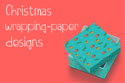 Christmas Doodle Wrapping design, a Pattern Graphic by Margarita I (Thumbnail 1 of 3)