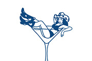 Cowgirl Cocktail Diva Graphic, a Person Illustration by CarWrap design (Thumbnail 2 of 3)
