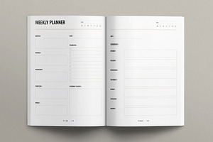 Planner Layout Design Template