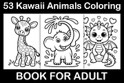Kawaii Animals Coloring Book, an Animal Illustration by Design Station (Thumbnail 1 of 3)