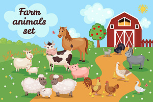 Farm Animals Set