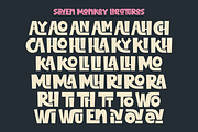 Seven Monkey - Ligature Mix Font, a Sans Serif Font by SaktiAvellin (Thumbnail 8 of 10)