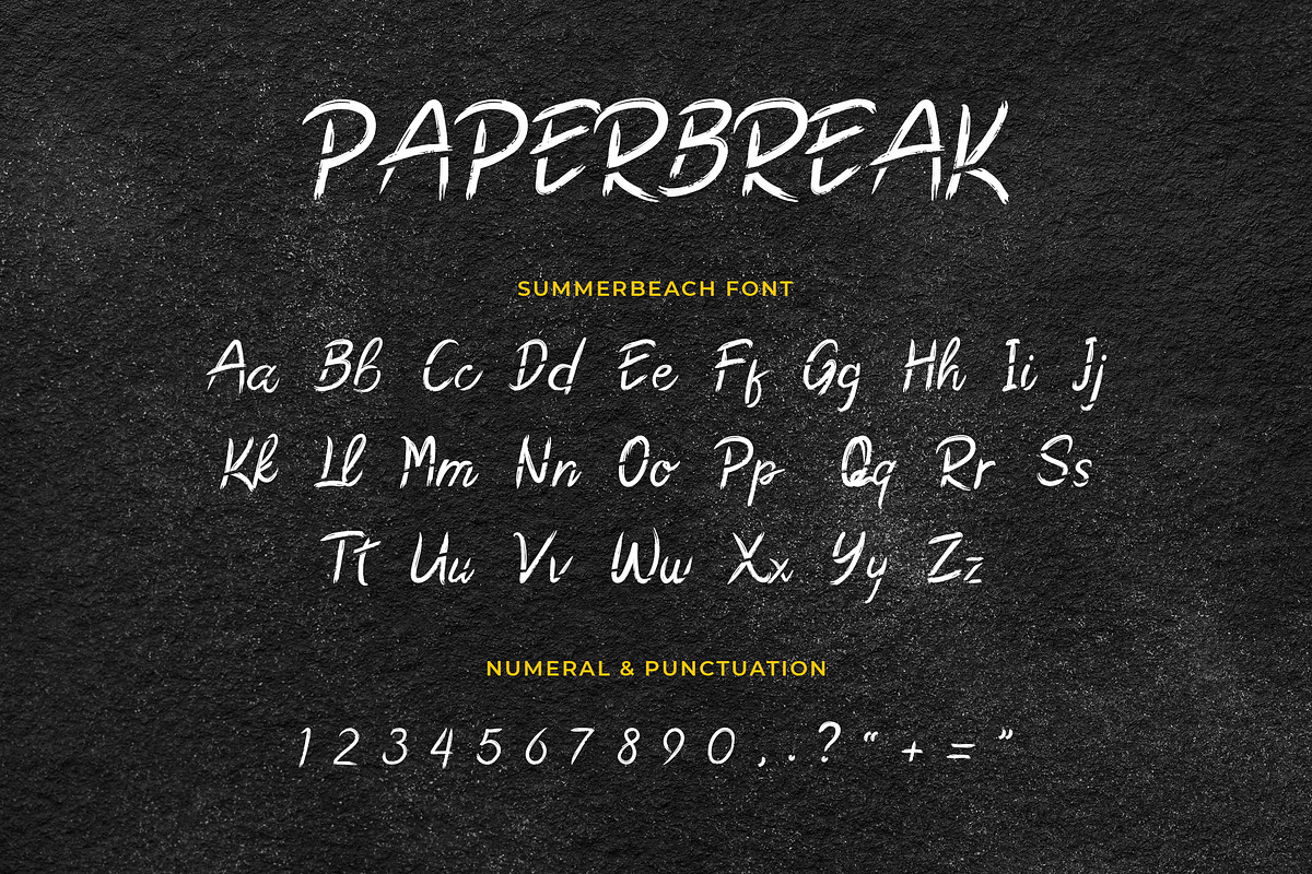 Paperbreak Brush Handwritten Font preview 5