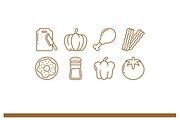 Gastronomy Icon Pack, an Outline Icon by Tekuni (Thumbnail 9 of 10)