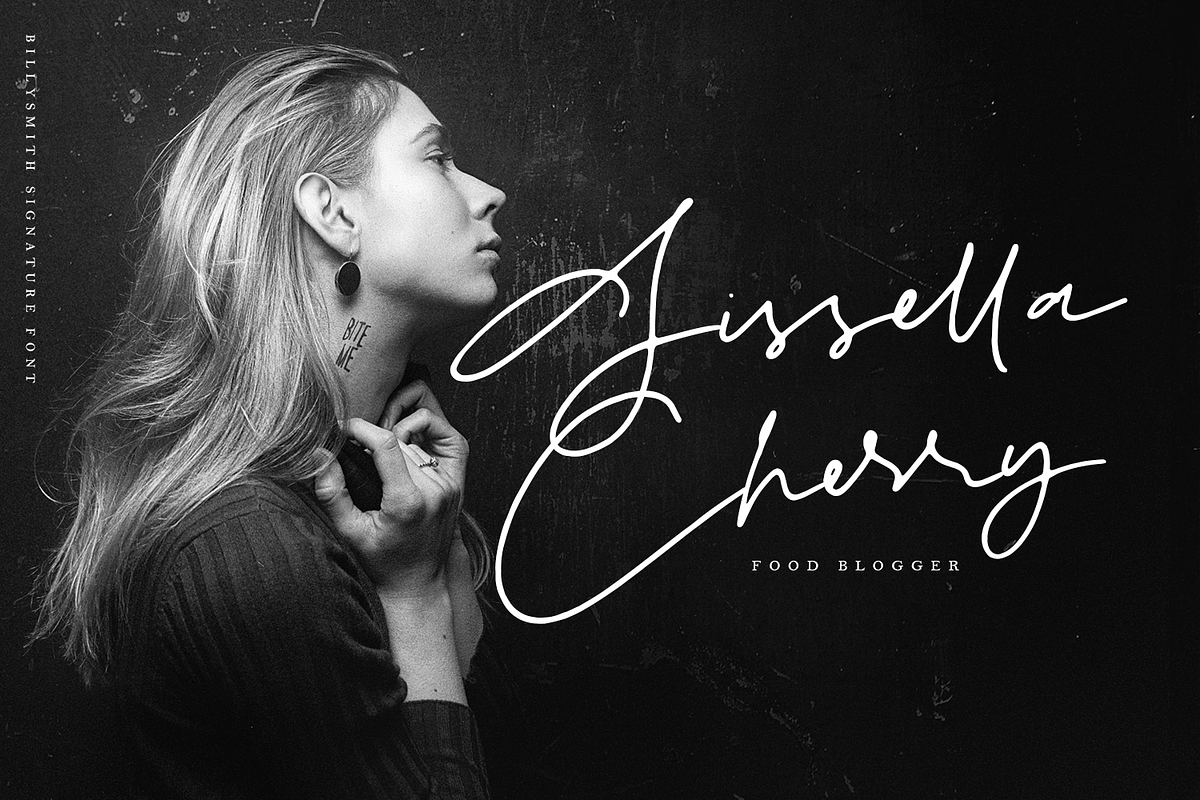 Billy Smith - Signature Font preview 8