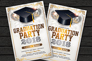 Graduation Party Flyer Template, a Flyer Template by DesignWorkz (Thumbnail 2 of 2)