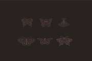 Celestial Moth & Butterfly Vectors, an Illustration by Minimal Marks (Thumbnail 4 of 5)