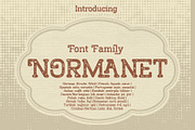 Normanet - Font Family, a Slab Serif Font by NDNL Studio (Thumbnail 1 of 14)