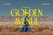 Golden Avenue - Glamour Typeface, a Sans Serif Font by HipFonts (Thumbnail 1 of 15)