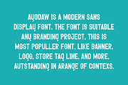Ayodaw - Modern Sans Font, a Font by QR Design Studio (Thumbnail 5 of 6)