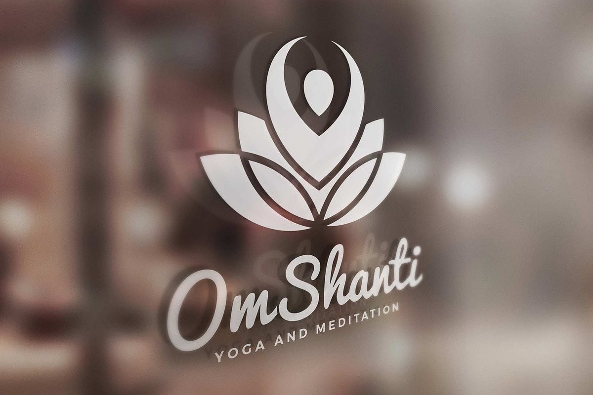 Om Shanti - Yoga and Meditation Logo, a Branding & Logo Template by Mocca Design (Photo 7 of 7)