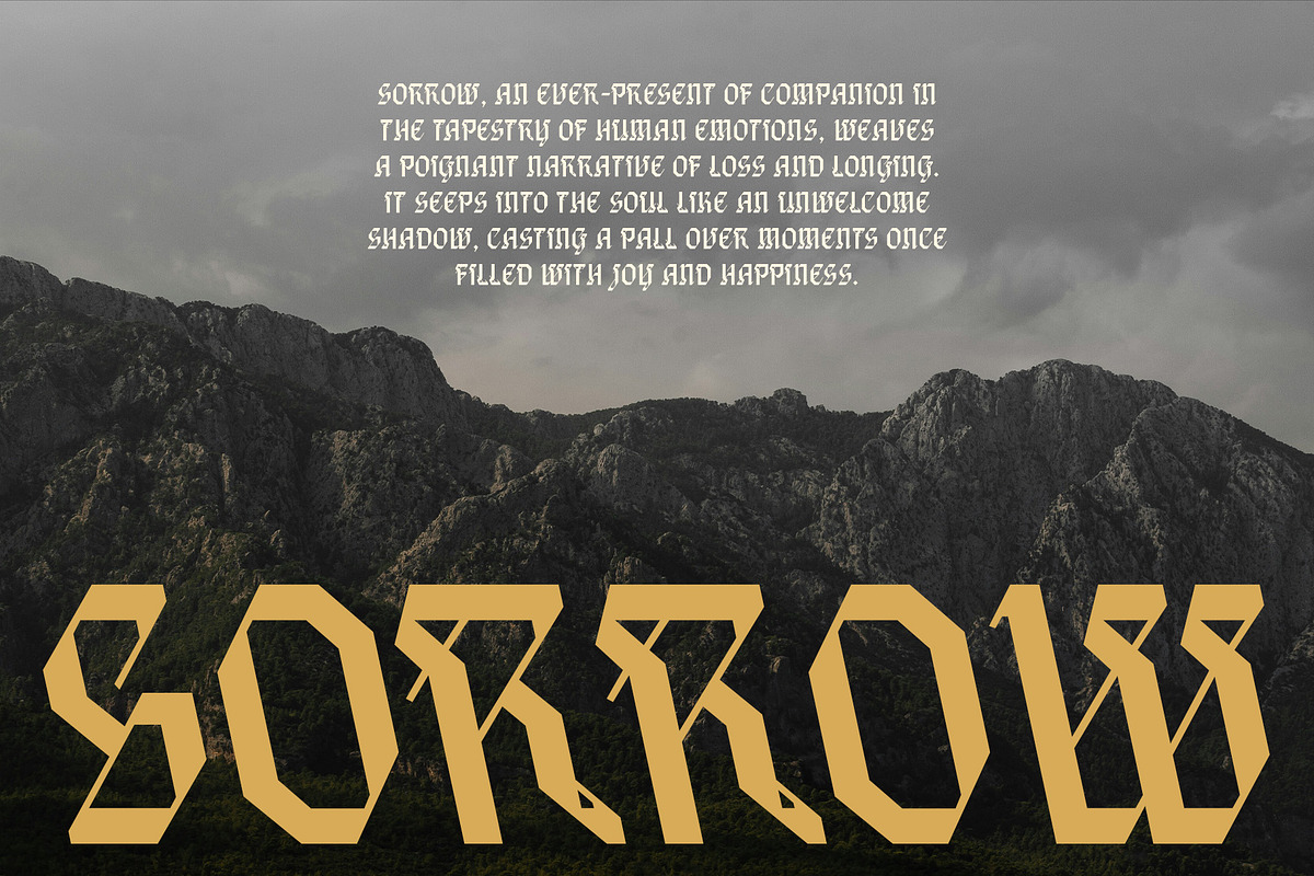 CS Noisy – Blackletter Font, a Blackletter Font by Craft Supply Co. (Photo 2 of 8)